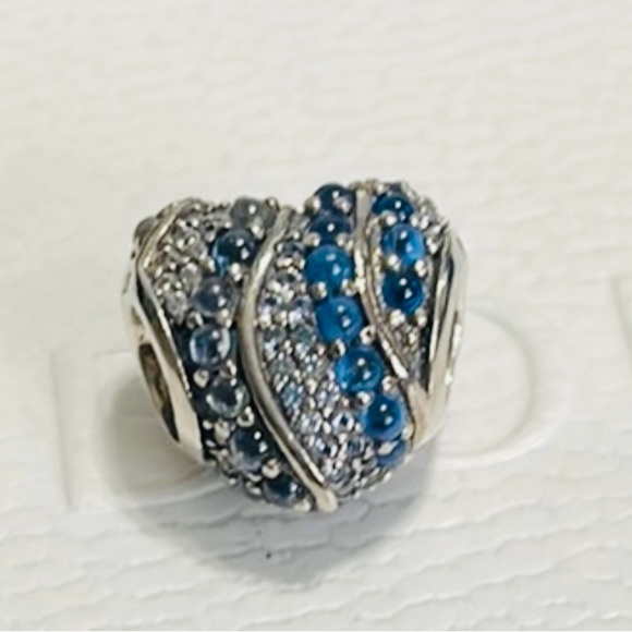 Pandora Jewelry - Pandora Waterfall Blue Ocean Heart Charm